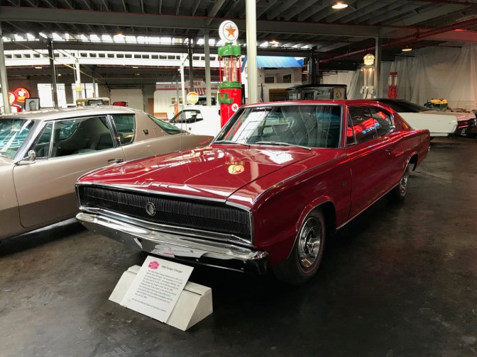 Red 1966 Dodge Charger.