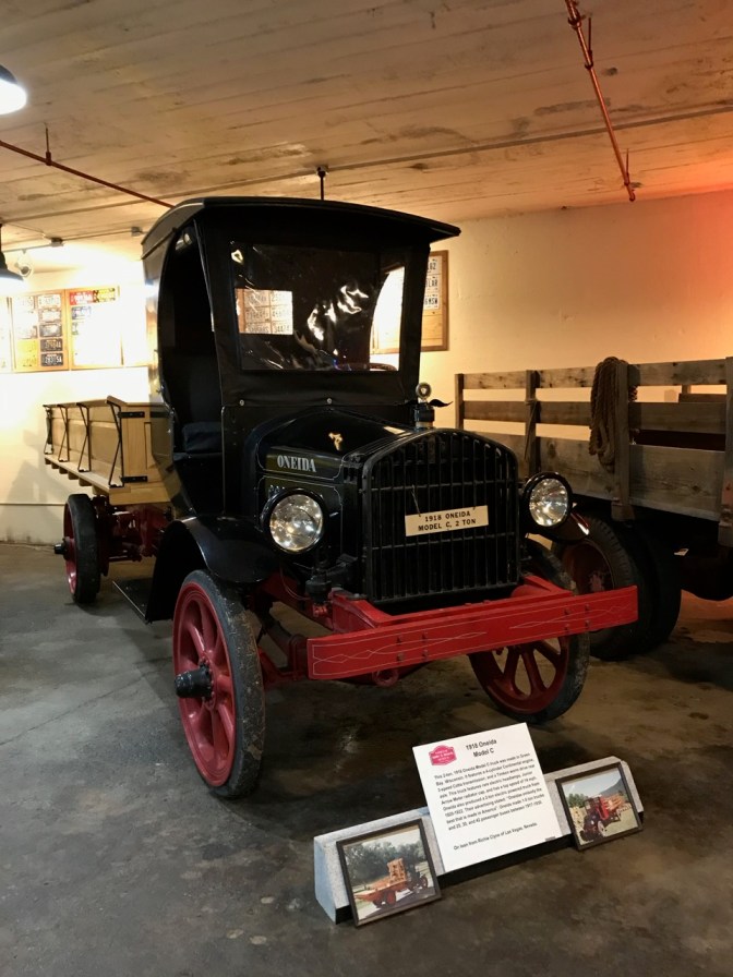 Black Oneida pickup truck.