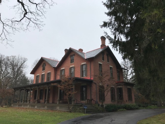 House of Rutherford B. Hayes, a three-story mansion in brick.