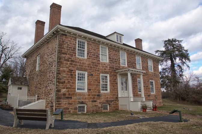 Exterior of Cornelius Low House.