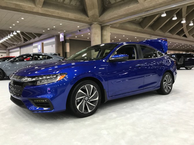 2020 Honda Insight hybrid in blue.