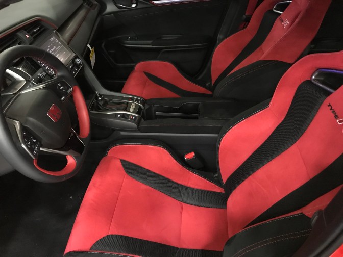 Interior of Honda Civic Type R.