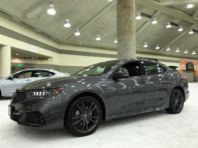 2020 Acura TLX, in gray.