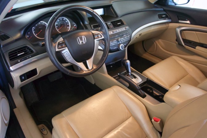 Interior of 2012 Honda Accord coupe.