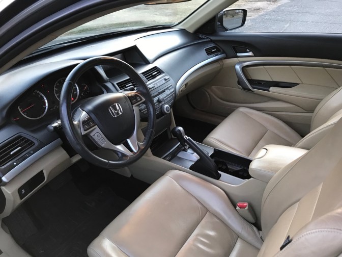 Interior of 2012 Honda Accord coupe.