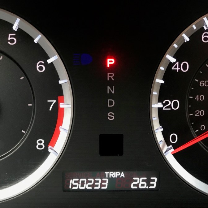 Car odometer reading 150233 TRIP A 26.3