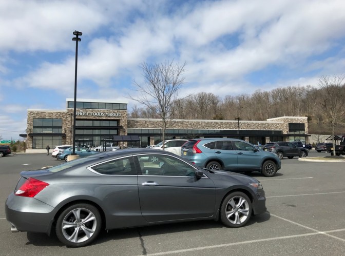 2012 Honda Accord parked in front of Whole Foods Market.