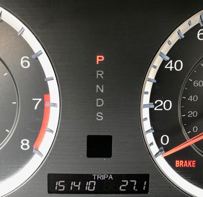 Car odometer reading 151410 TRIP A 27.1