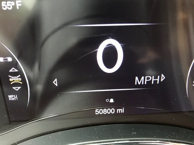 Odometer of Jeep Grand Cherokee reading 50800