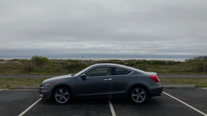 2012 Honda Accord parked near ocean.