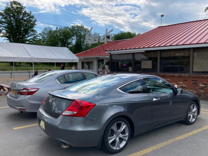 2012 Honda Accord parked in front of Kayuta Drive-In, an ice cream shop.