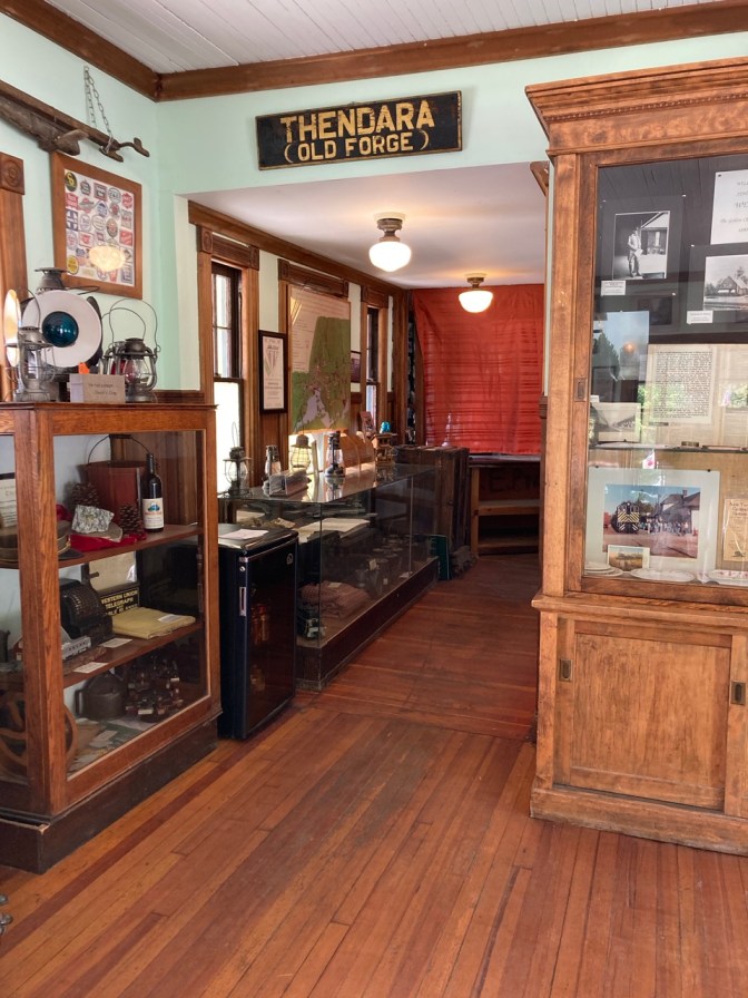 Interior of Thendara Station which has a small museum.