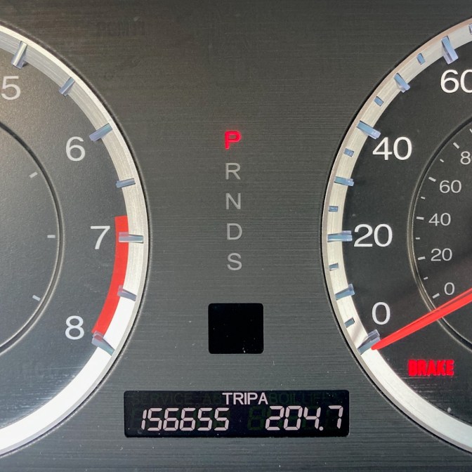Odometer reading 156655 TRIP A 204.7