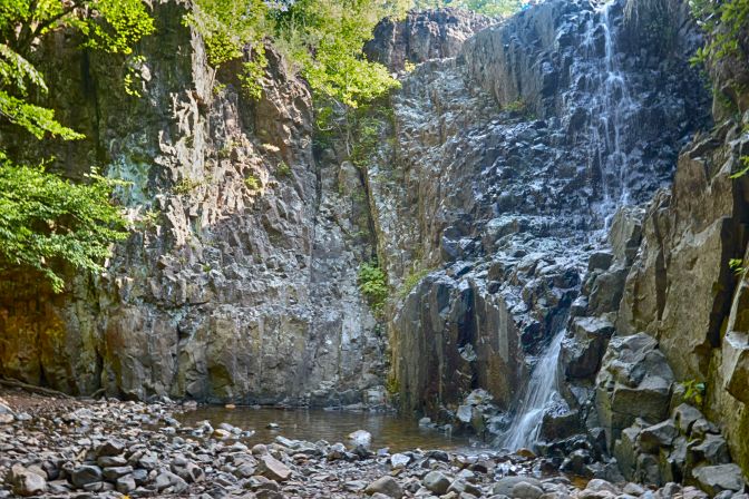 View of Hemlock Falls.