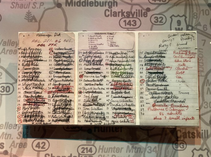 Travel manifest for Hog Farm commune.