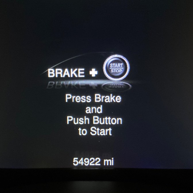 Car odometer reading 54922 MI