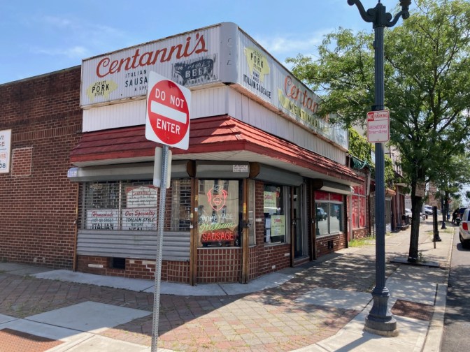 Exterior of Centanni's Meat Market.