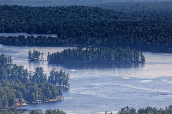 View of Second and Third Lake.
