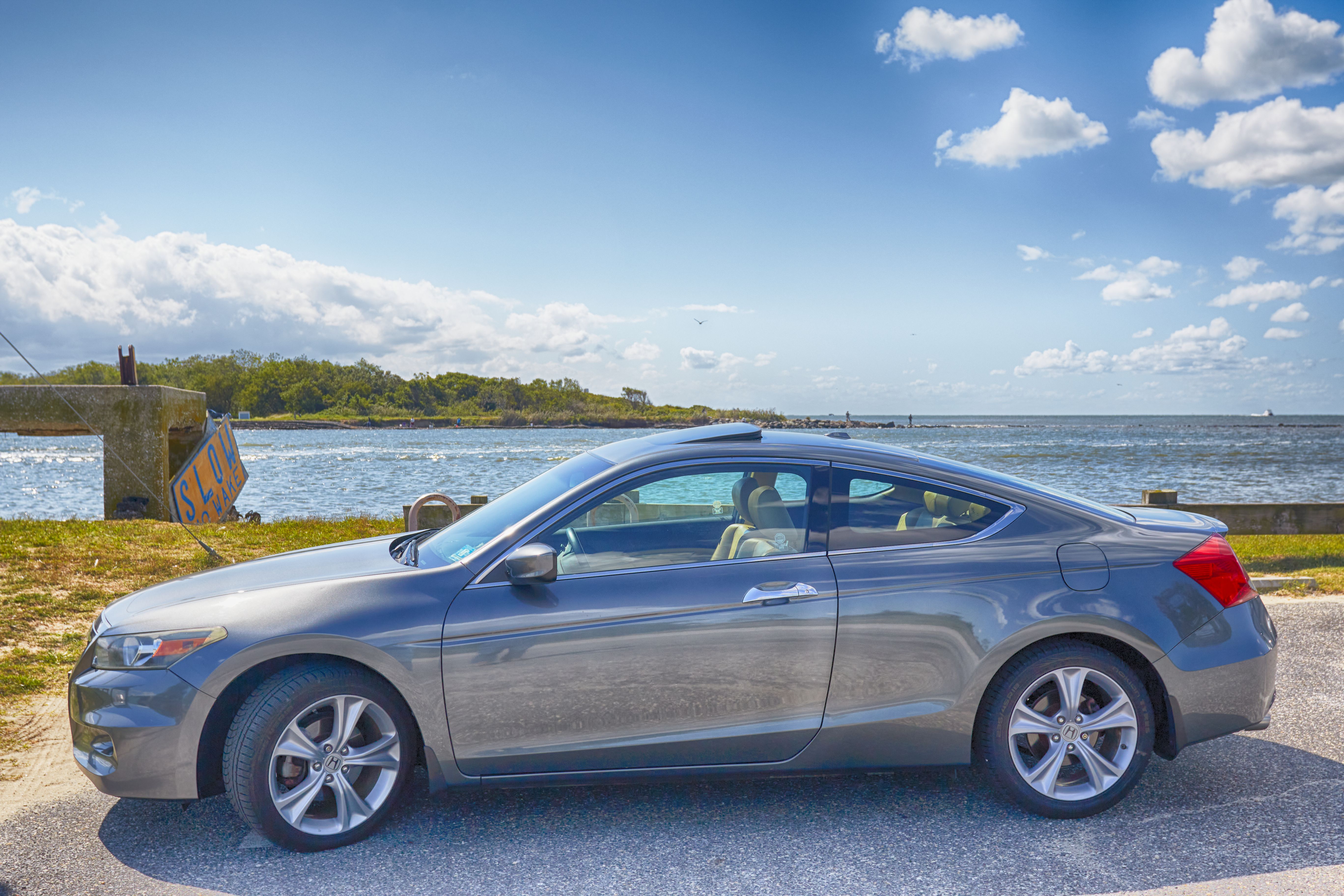2012 HondA Accord coupe beside Delaware Bay.