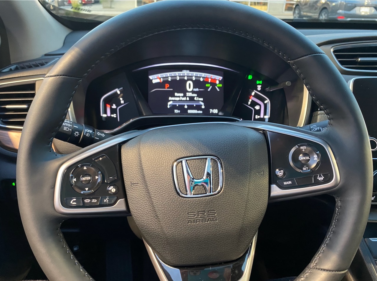 Steering Wheel and Dashboard of 2020 Honda CR-V
