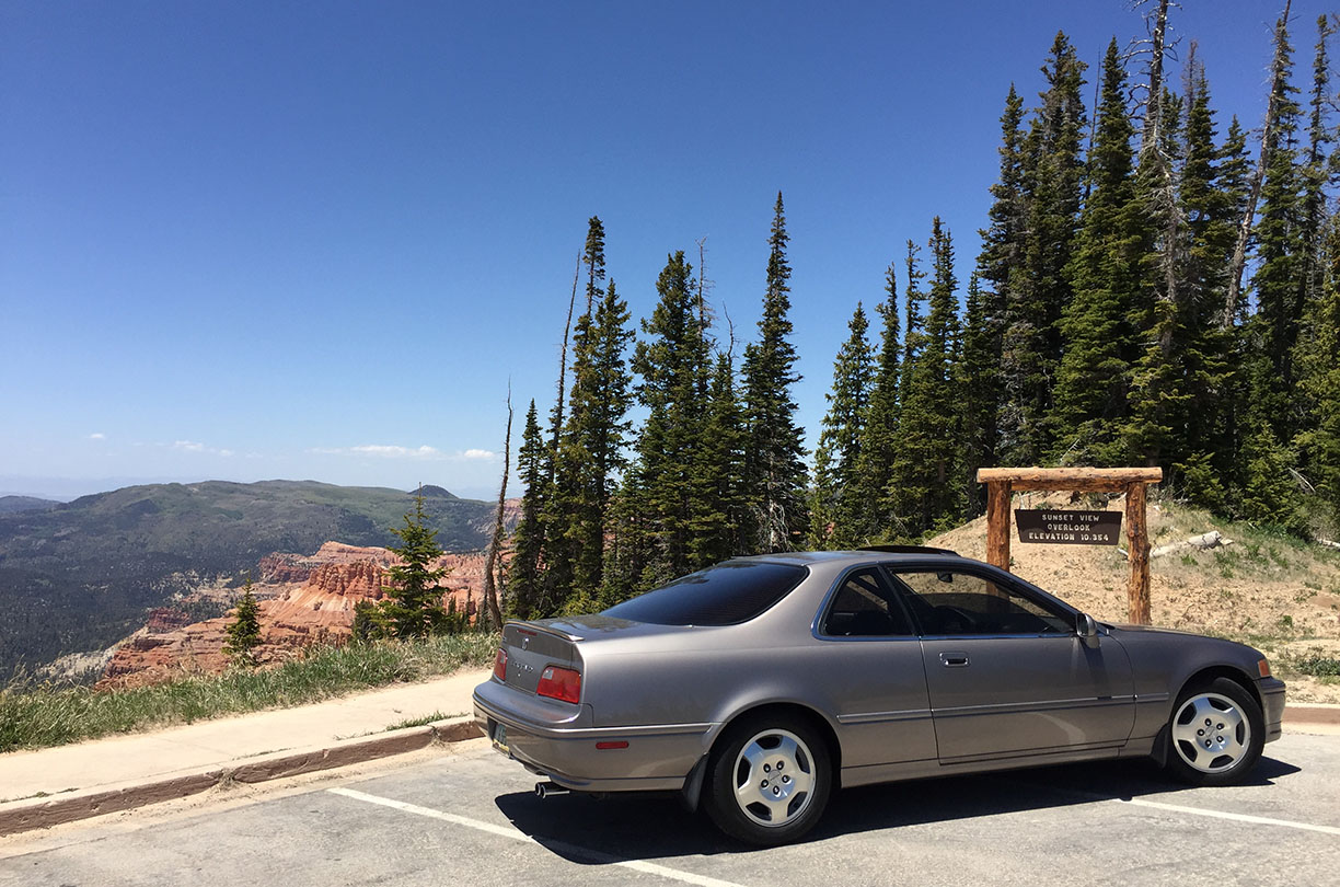 1994 Acura Legend coupe in desert mist metallic.