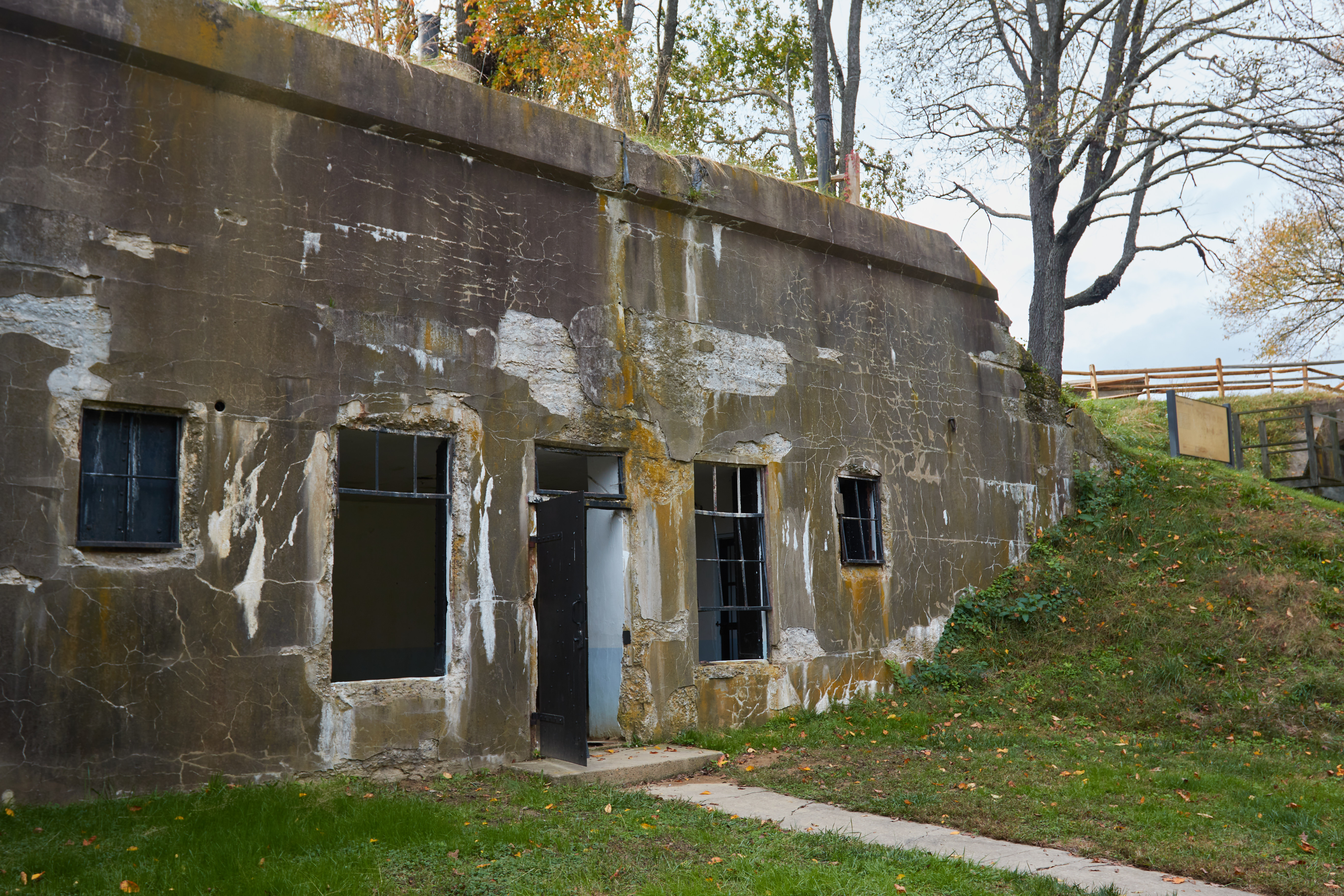 Remains of plotting room.