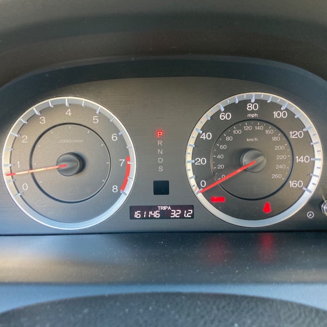 Car odometer reading 161146 TRIP A 321.2