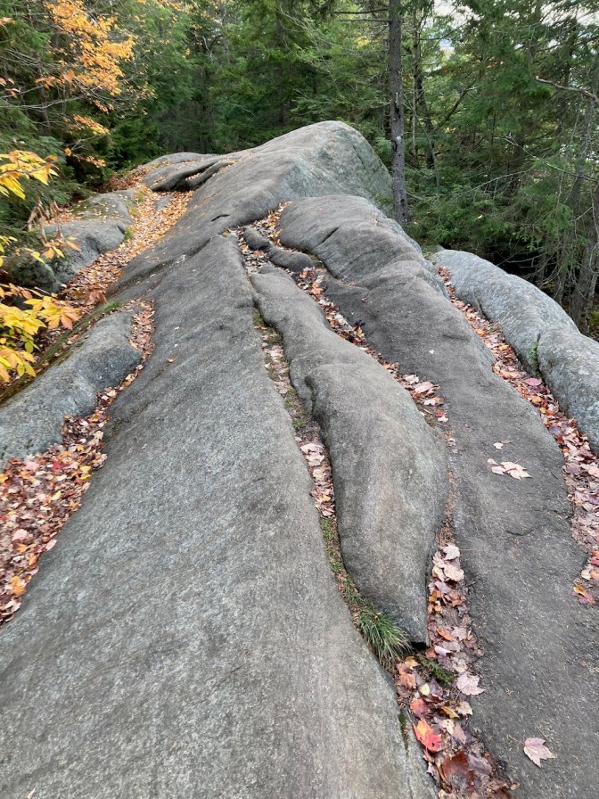 Rocky section of trail.