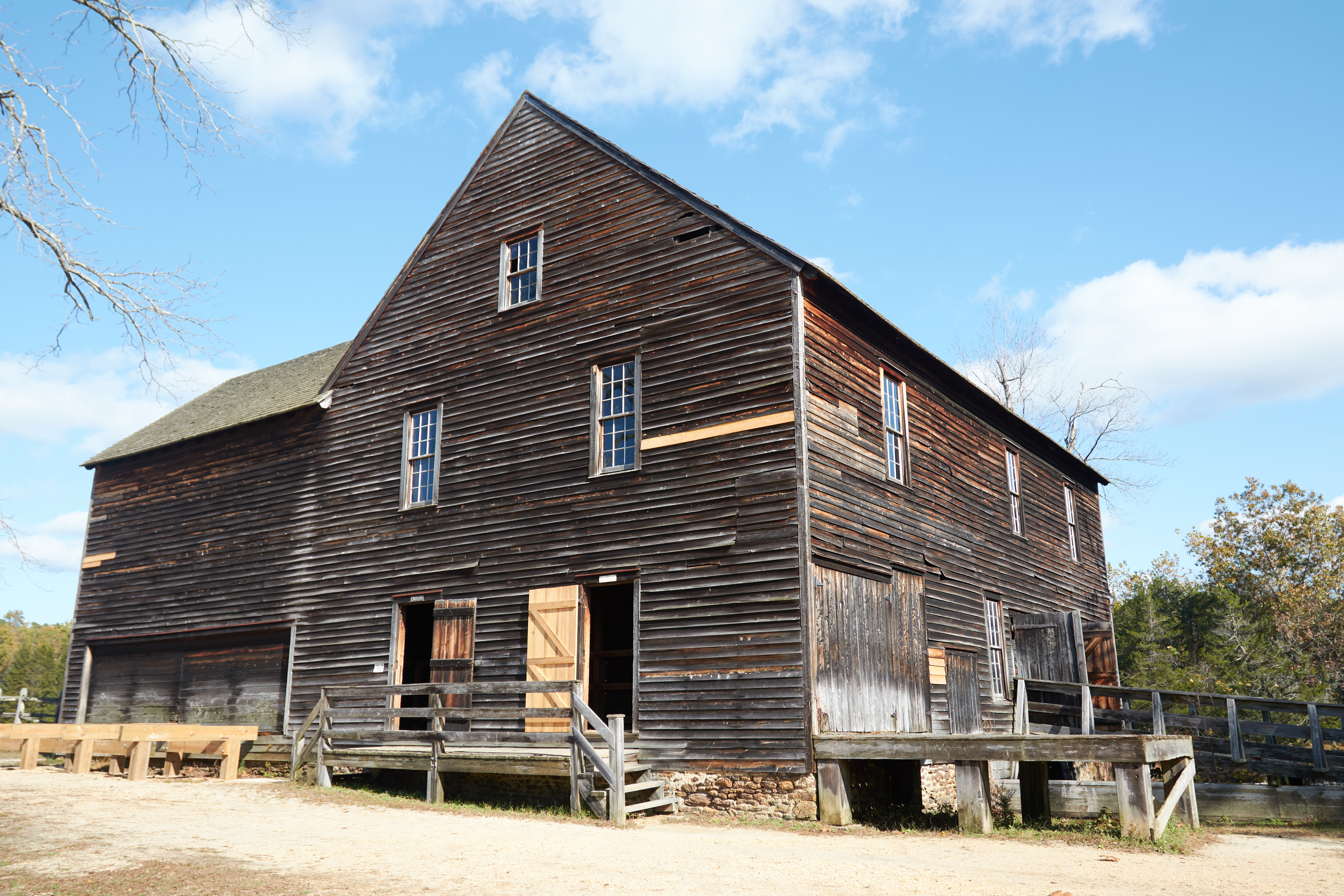 Exterior of sawmill.