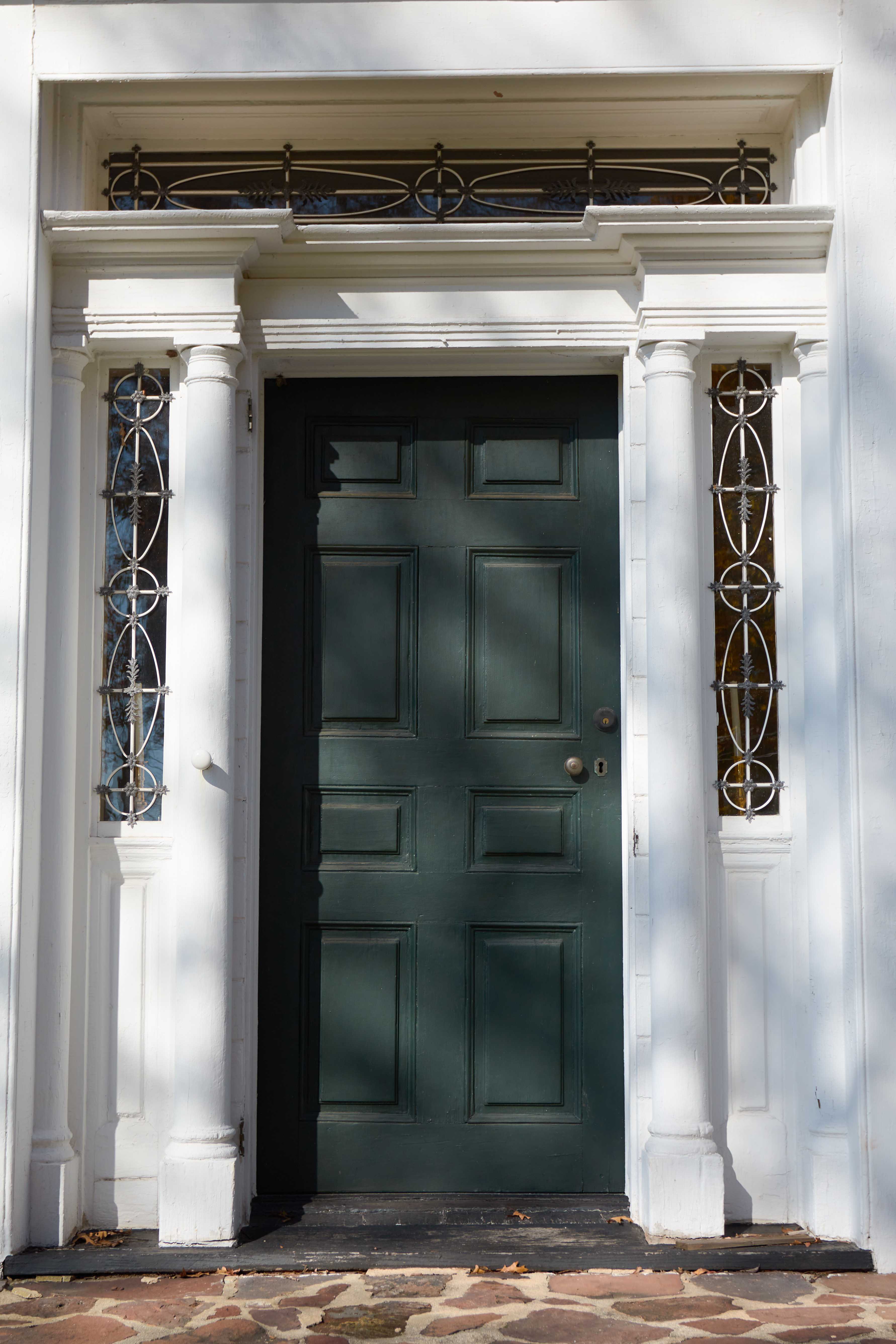 Front door of Staats House.