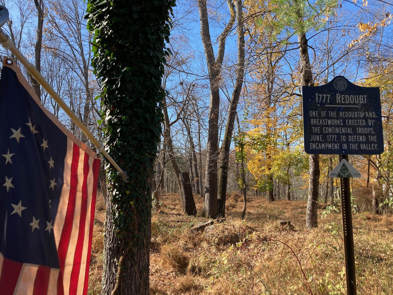 Sign outside of 1777 Redoubt.