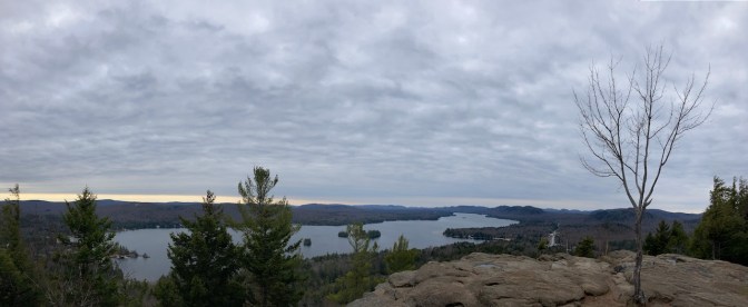 Panorama of Adirondacks from top of Rocky Mountain.