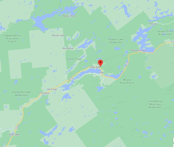 Map of Fulton Chain of Lakes