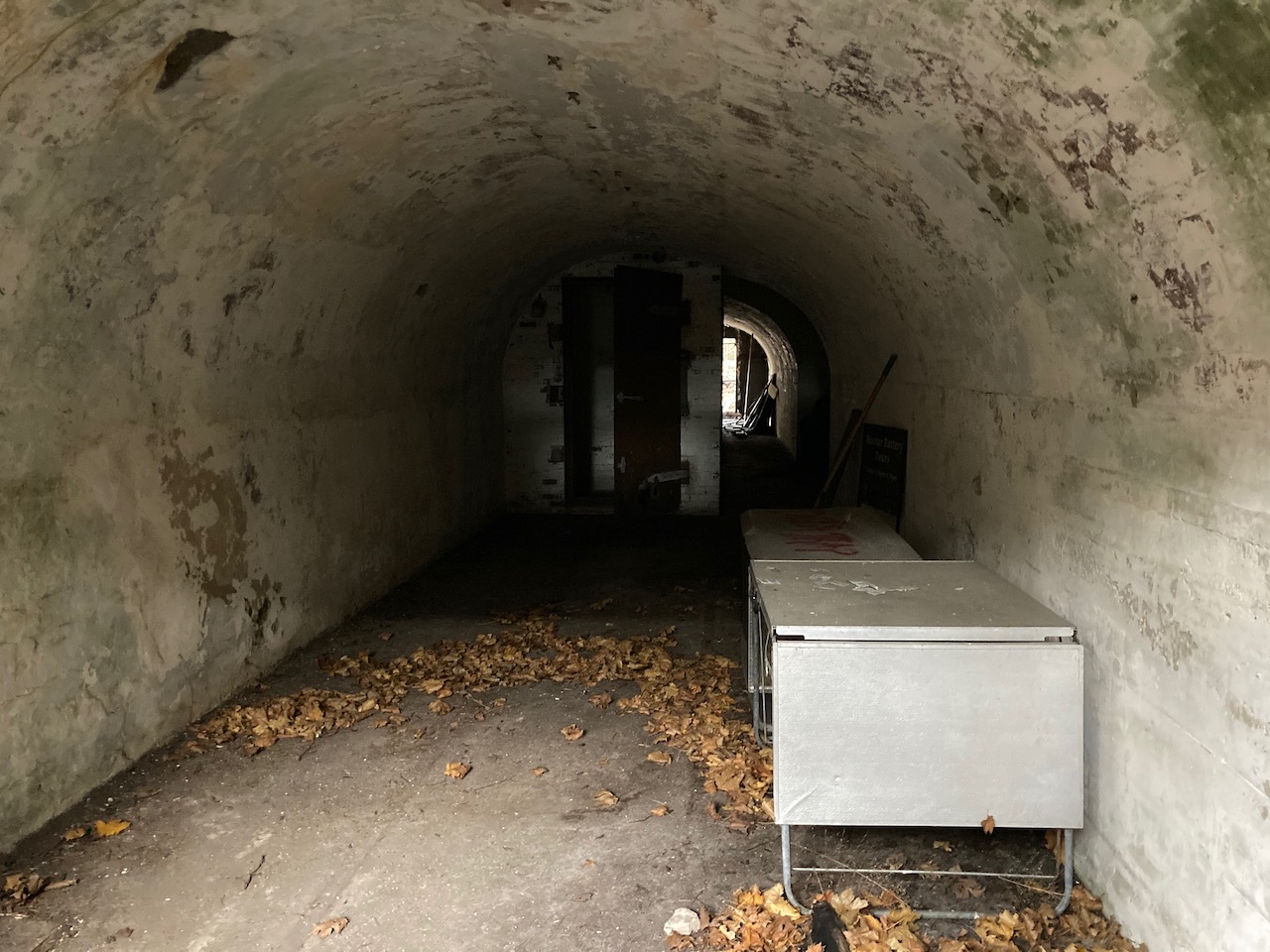 View inside of gun battery.