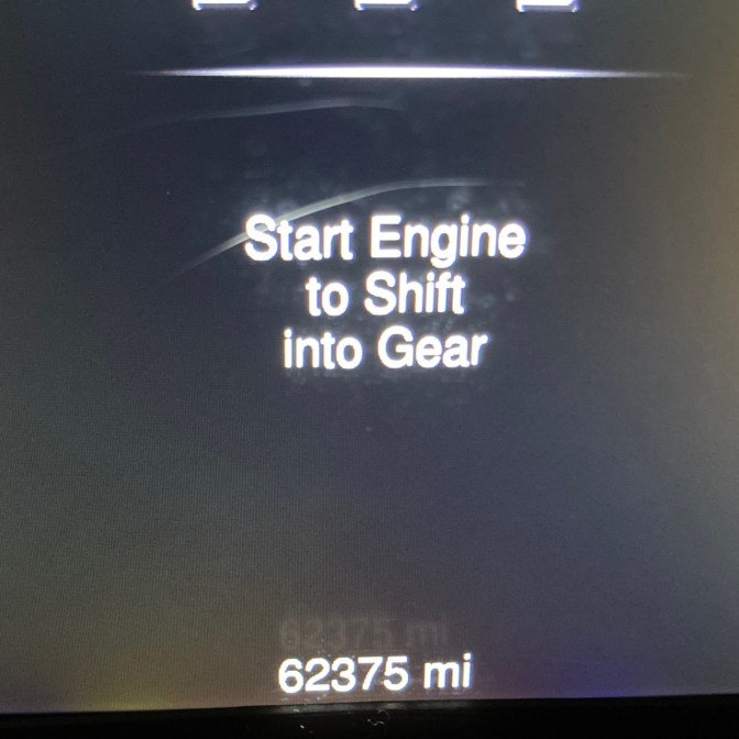Car odometer reading 62375 mi