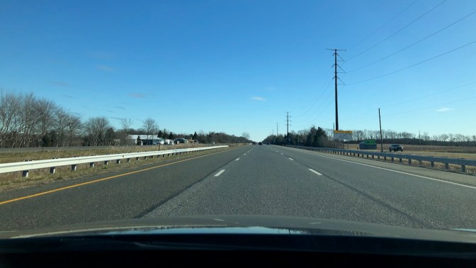 View of Atlantic City Expressway on a sunny day.