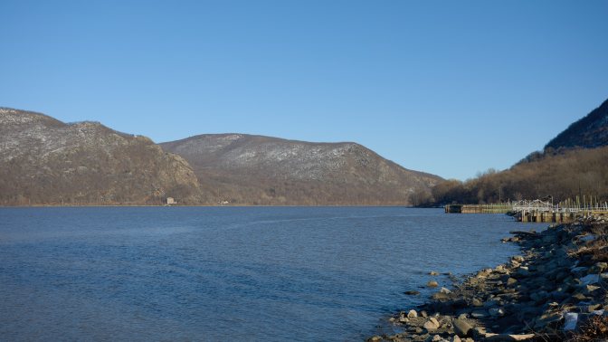 View of Hudson River from Donahue Park.