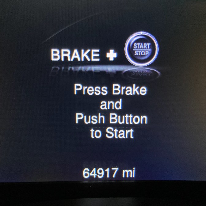 Car odometer reading 64917 mi