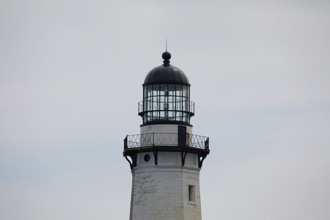 Top of lighthouse, including light.