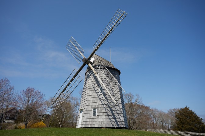 Hook Windmill on a sunny day with clear skies.