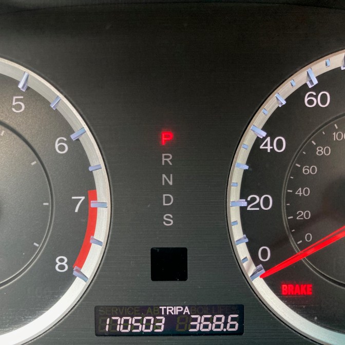 Car odometer reading 170503 TRIP A 368.6