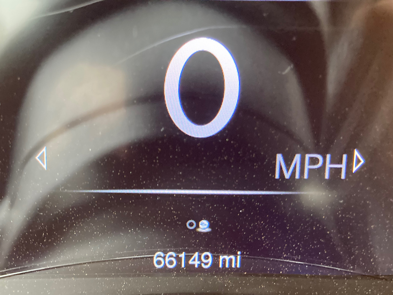 Car odometer reading 66149