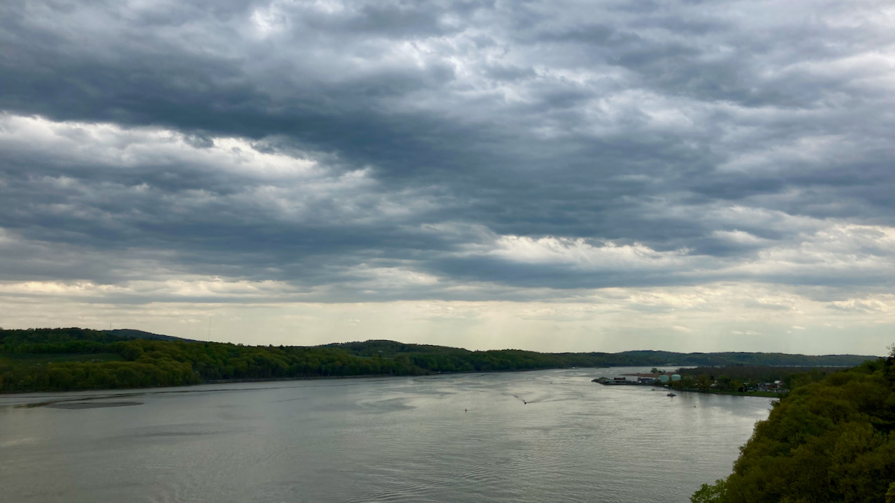 View of Hudson River, looking southward.