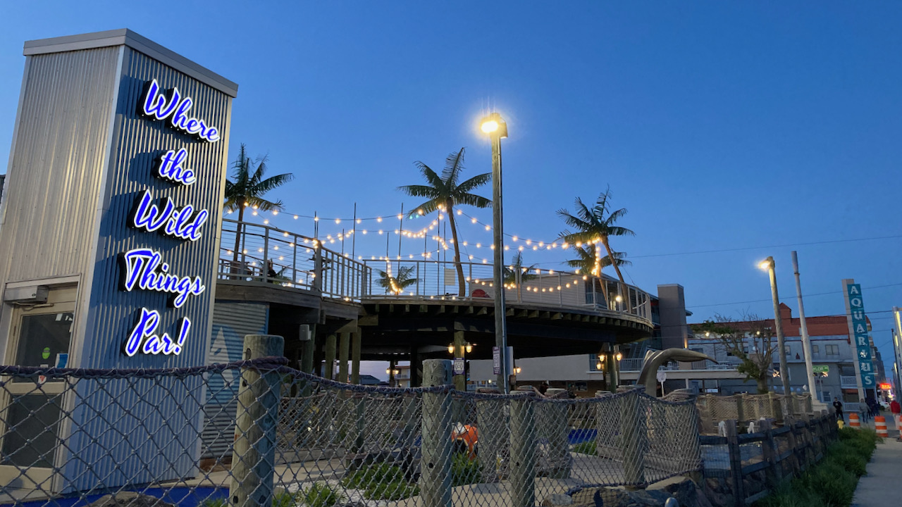 Miniature golf course, with title "Where the Wild Things Par."