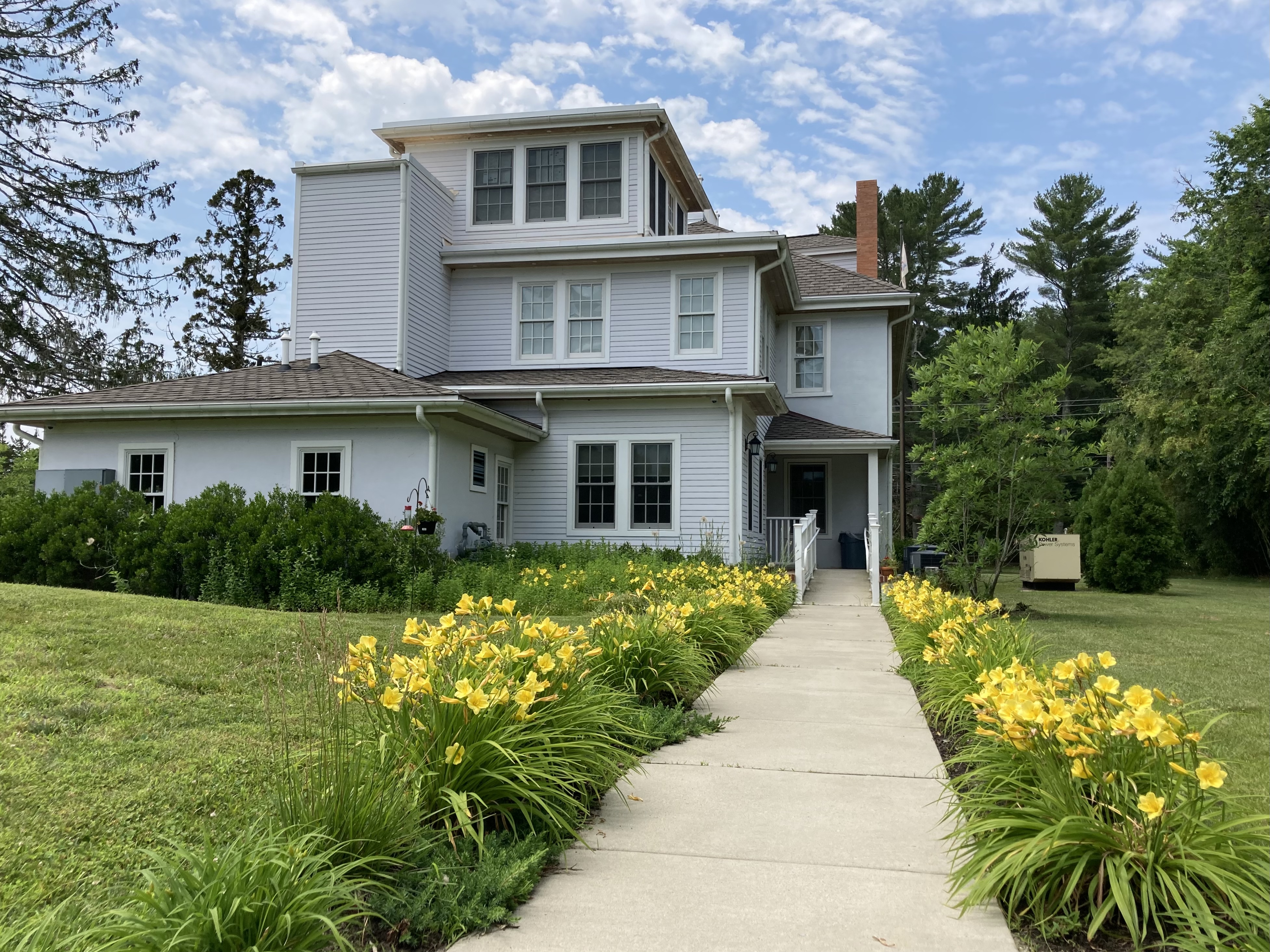 Rear entrance of Estell Manor.