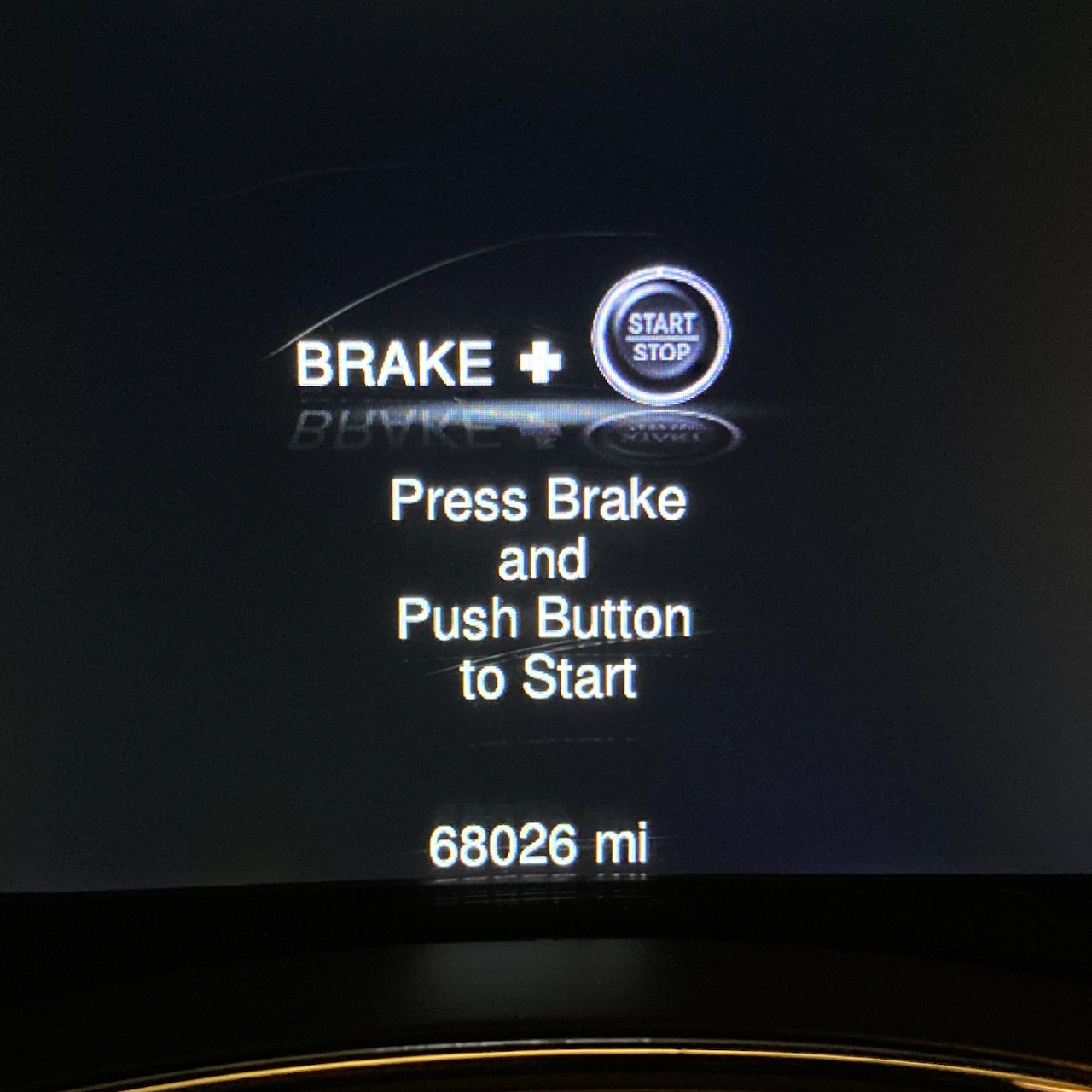 Car odometer reading 68026