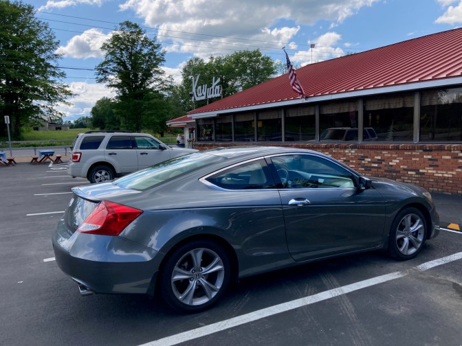 2012 Honda Accord parked in front of Kayuta Drive-In.