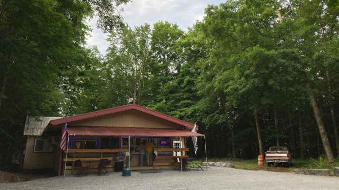Exterior of the Donut Shop of Eagle Bay.