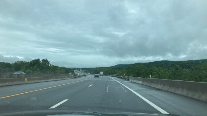 View of New York Thruway heading east.