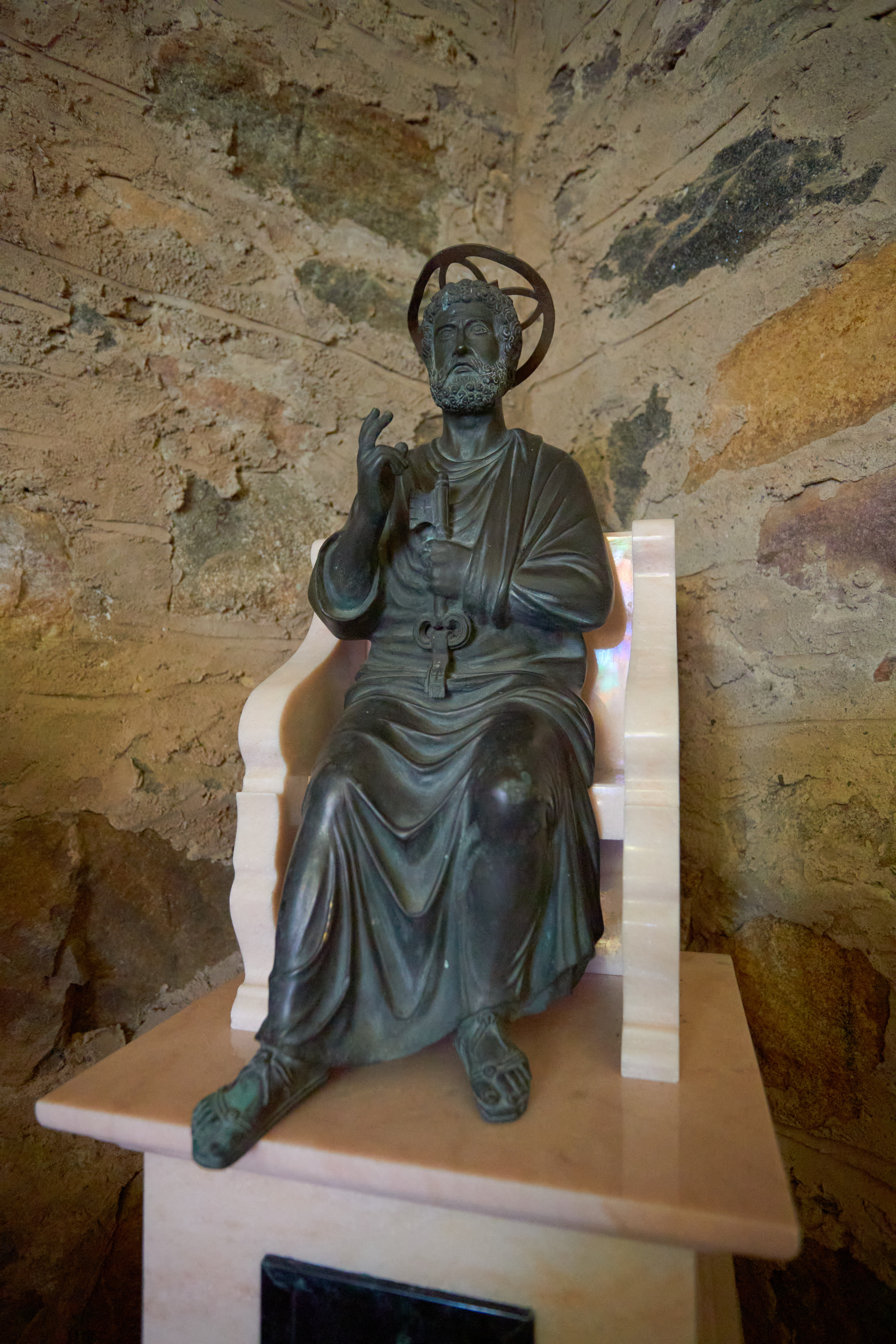 Small statue of St. Peter.